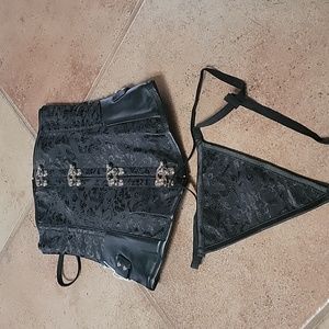 Sexy Under Bust Corset with Floral design. 8-10.